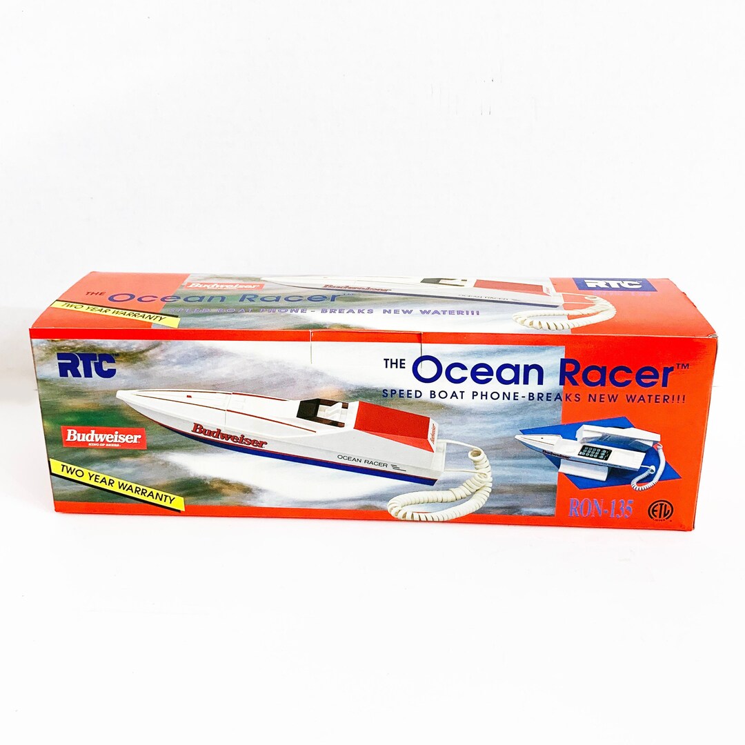 Vintage Budweiser Power Boat Phone the Ocean Racer Telephone Etsy