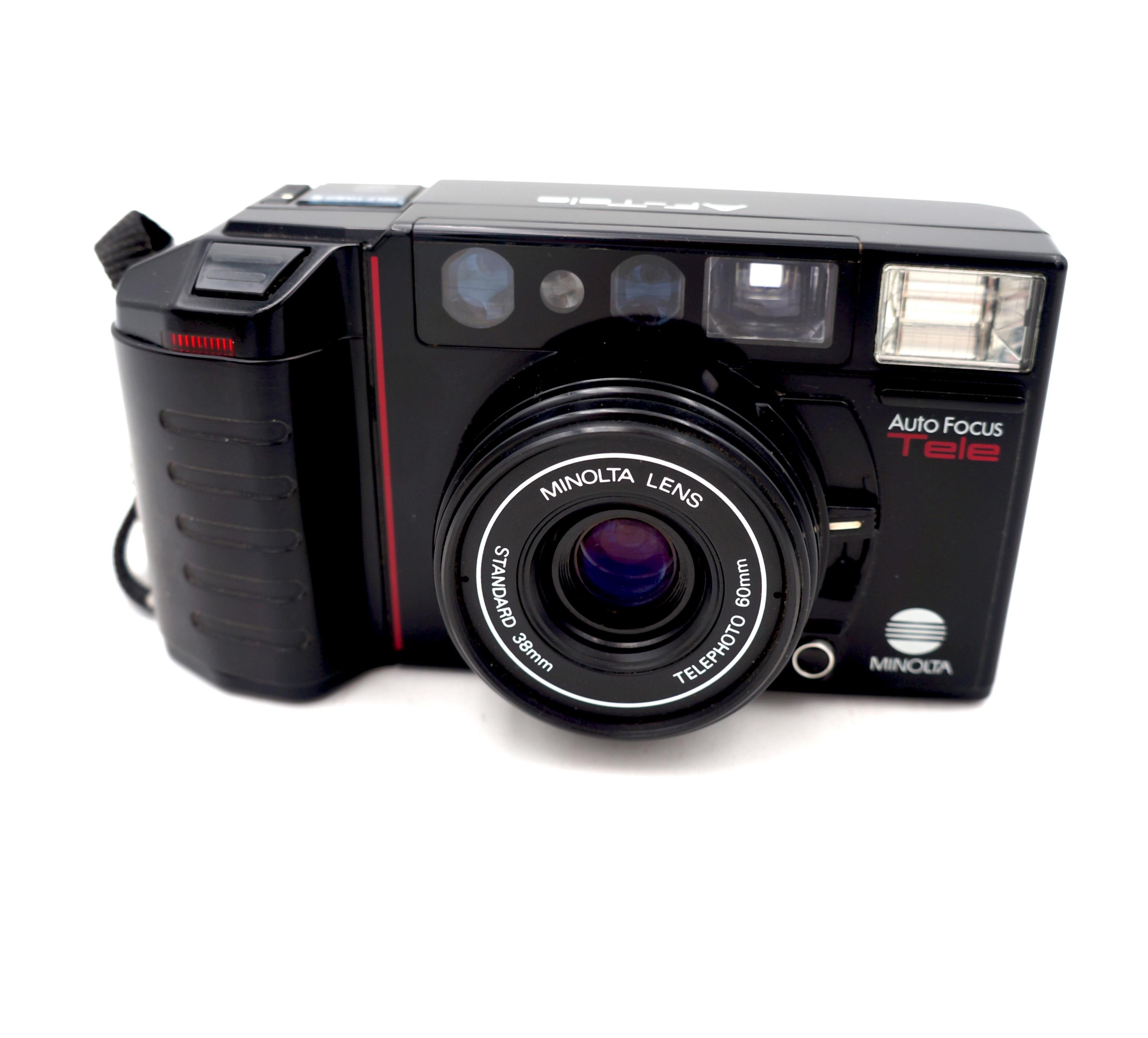 MINOLTA Auto Focus Tele フィルムカメラ 本体 Minolta Auto Focus AF Tele Film Point and Shoot Camera 38mm to