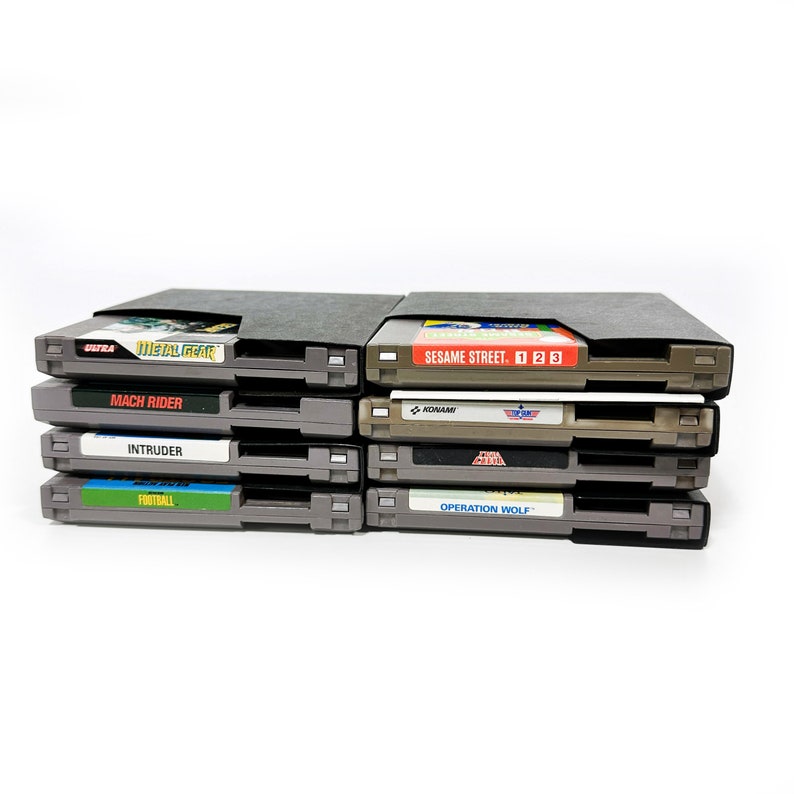 Vintage Nintendo NES 8 Game Bundle Sesame Street 123 Video Etsy