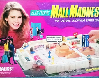 Vintage Mall Madness Board Game 100% Complete 1989 1980s 80s Sleep Over Girls Night Bridal Party Game