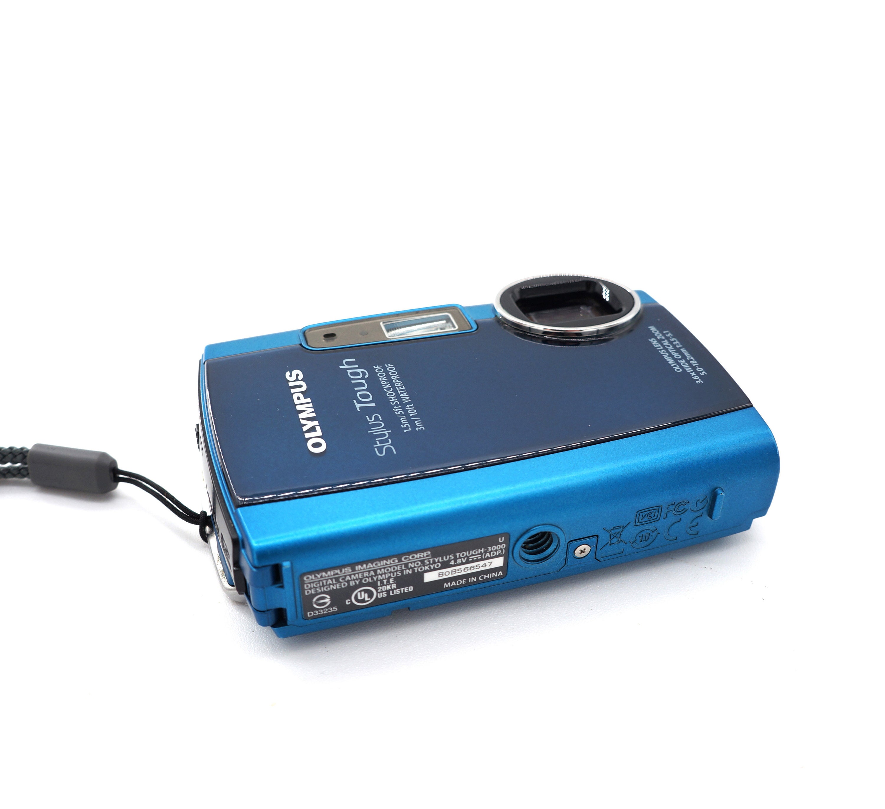 Vintage Waterproof Olympus Stylus Tough 3000 12MP Blue