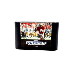 Vintage Sega Genesis 1993 Sports Talk Football Featuring Joe Montana Video Game 90s