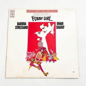 Vintage Funny Girl Original Sound Track Recording Musical Barbra Streisand Sydney Chaplin Vinyl Album 12&quot; Musical Play Theater 1968