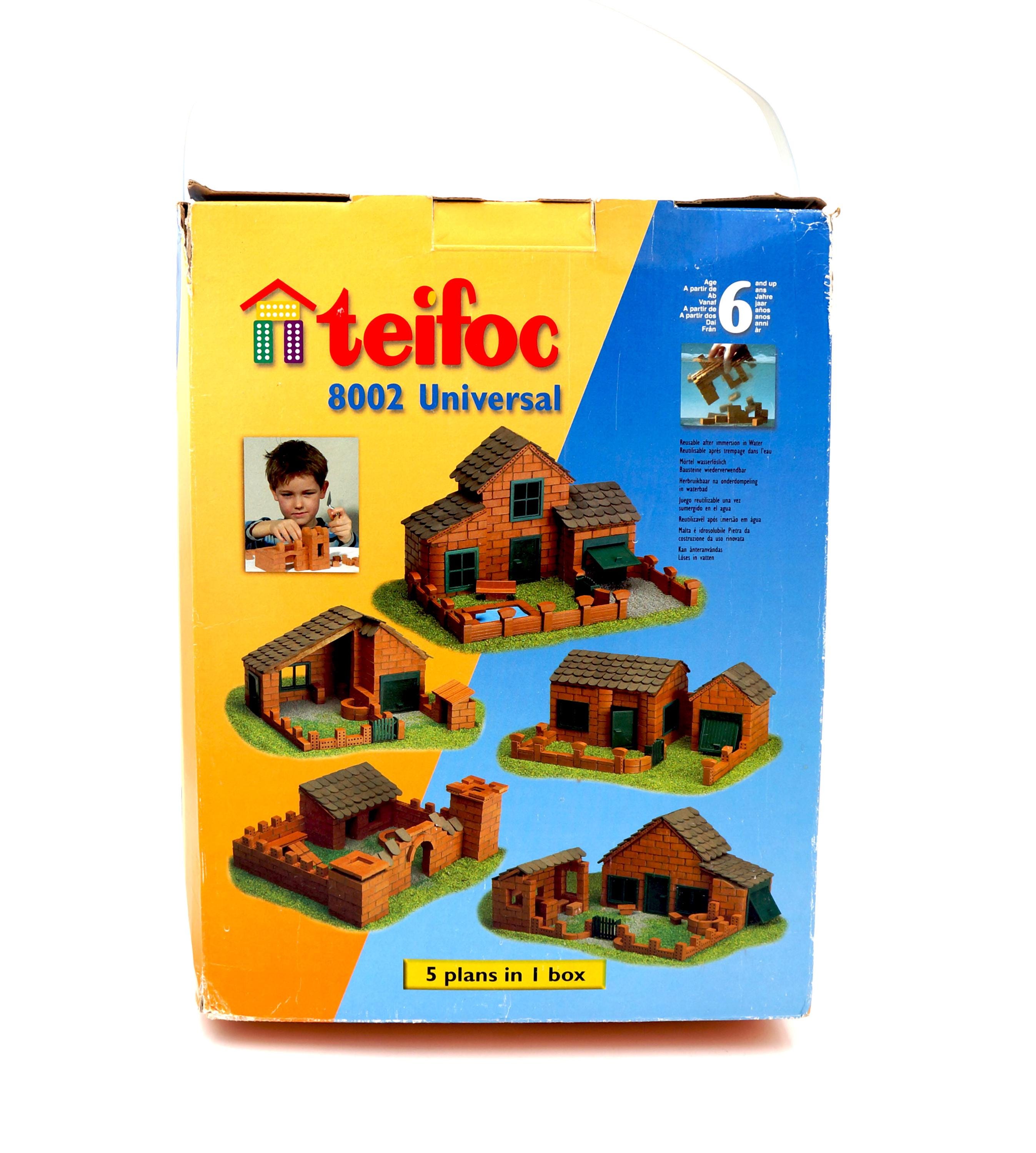 Kit De Construction En Pierre Eitech Teifoc TEI4350 – Briques Miniatures – Jeu De Maçonnerie Créatif – Cadeau Enfant