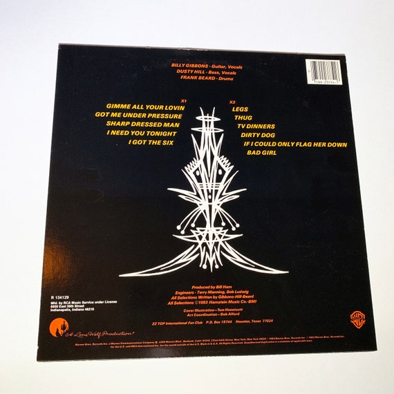 Vintage ZZ Top Afterburner LP Album Record Vinyl LP 12