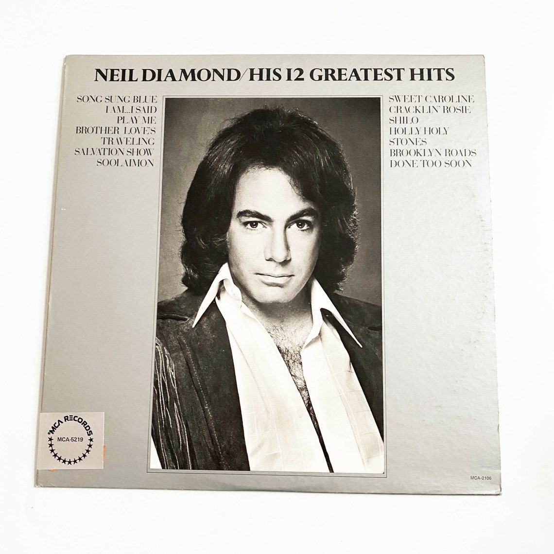 Vintage Neil Diamond His 12 Greatest Hits Album Vinyl LP | Etsy