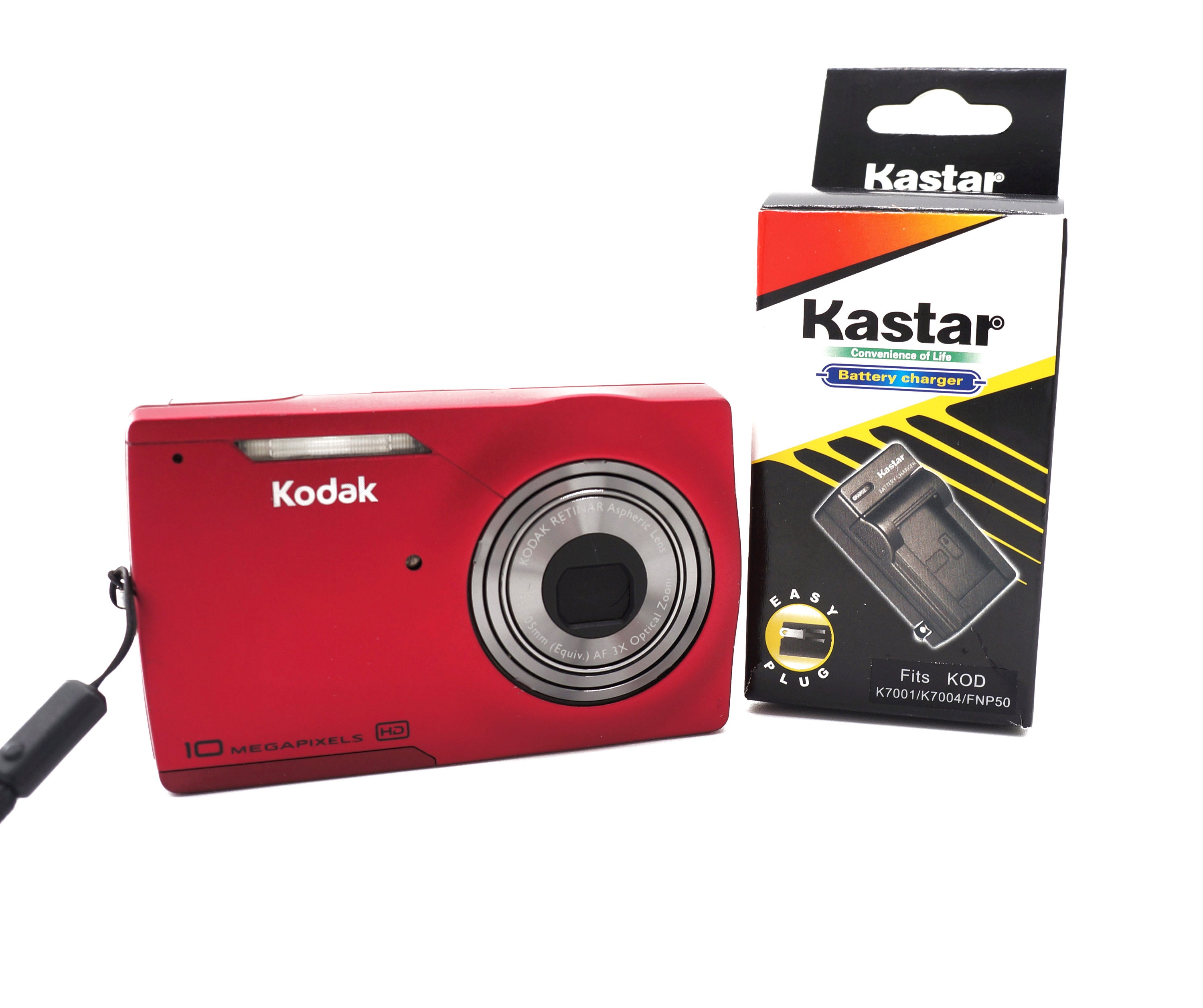 Vintage Kodak Easyshare M1093 IS 10MP Red Digital Camera