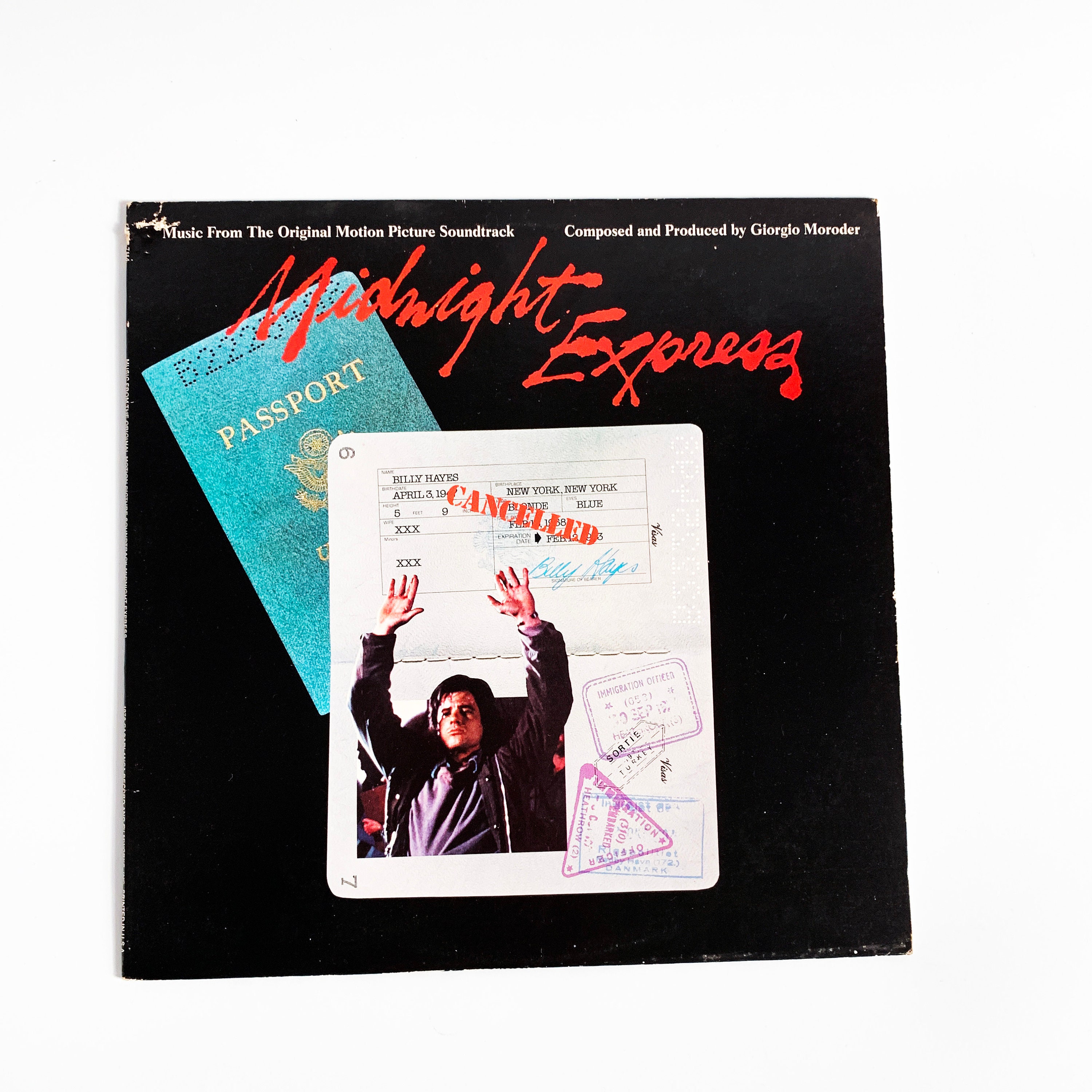 Vintage Midnight Express Movie Soundtrack Motion Picture LP Record