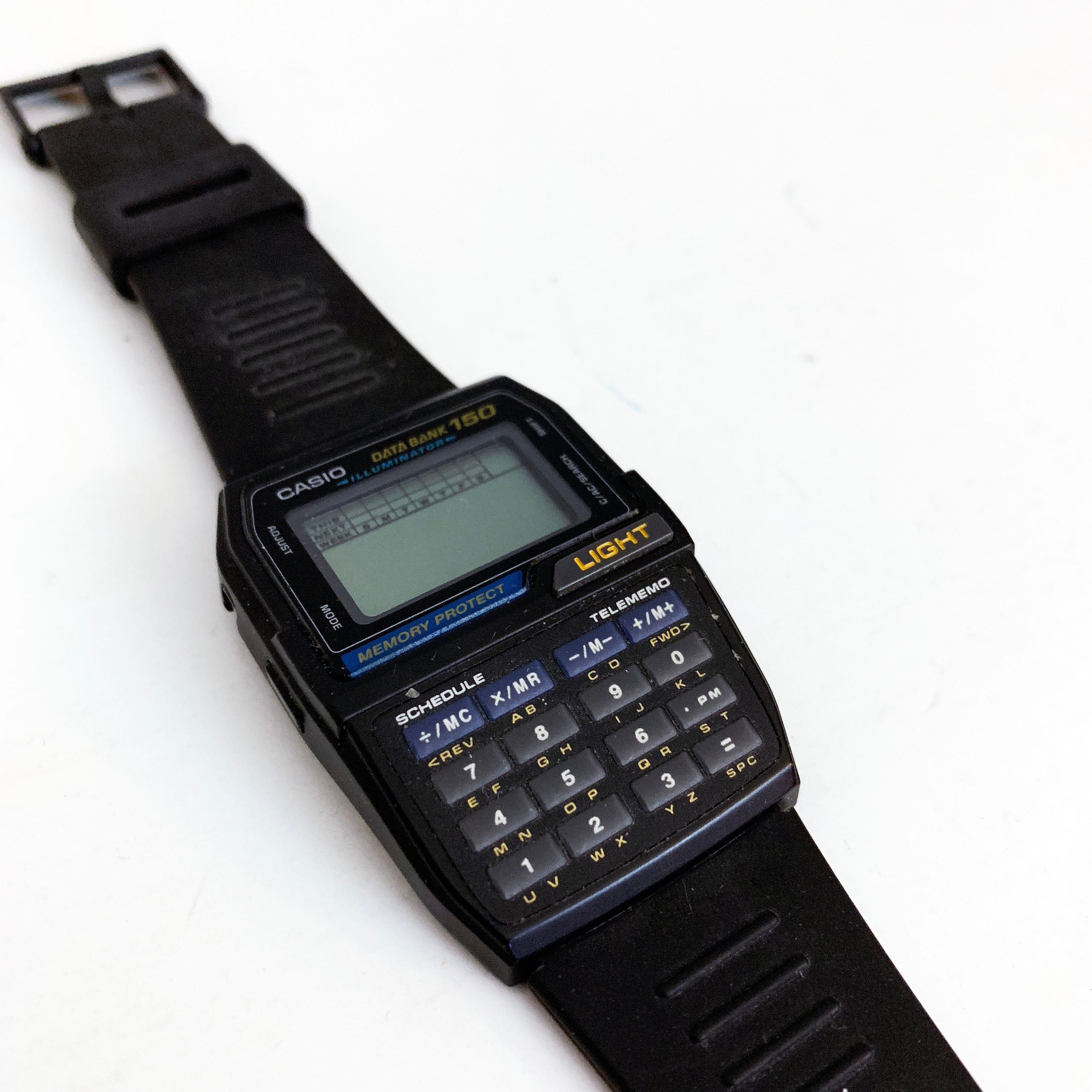 plakat lilla bind Vintage Casio Databank 150 Calculator Wrist Watch Tested Works - Etsy