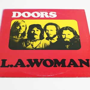 Vintage The Doors L.A. Woman 12&quot; LP Vinyl Record LP Excellent Press 70s Jim Morrison Riders on the Storm