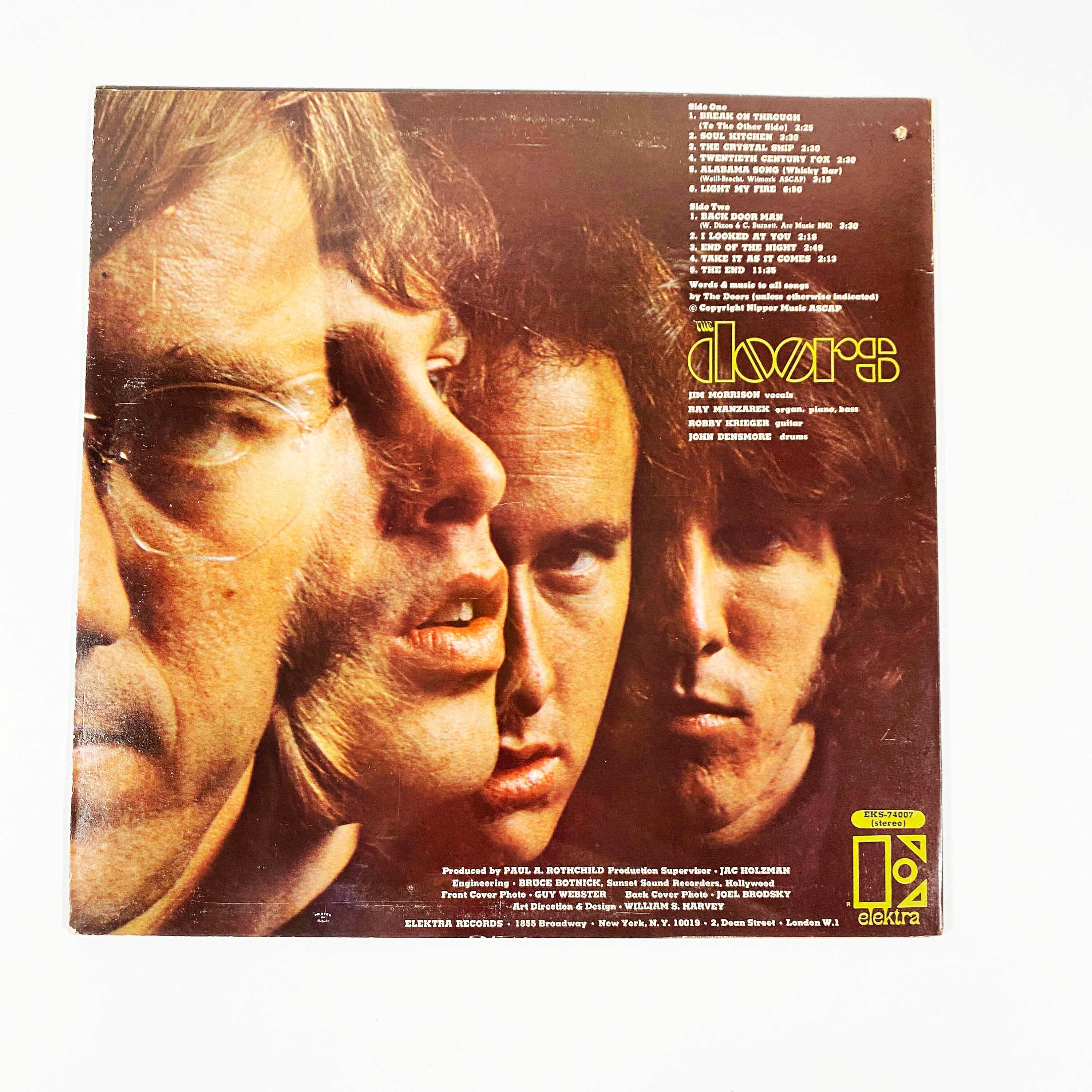 Original the Doors Self Titled EKS-74007 Vinyl Record LP Excellent