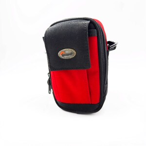 Vintage Lowepro Padded Camera Case Red Nylon Point Shoot Camera Carrying Case 35 Film Camera Photography Photo