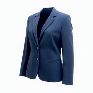 Evan-Picone Navy Blue Two-Button Blazer Size 10 - Womens Professional Jacket