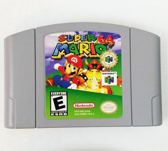 Vintage Super Mario 64 Nintendo 64 Tested Works Very Clean N64 Video Game  90s Video Game 