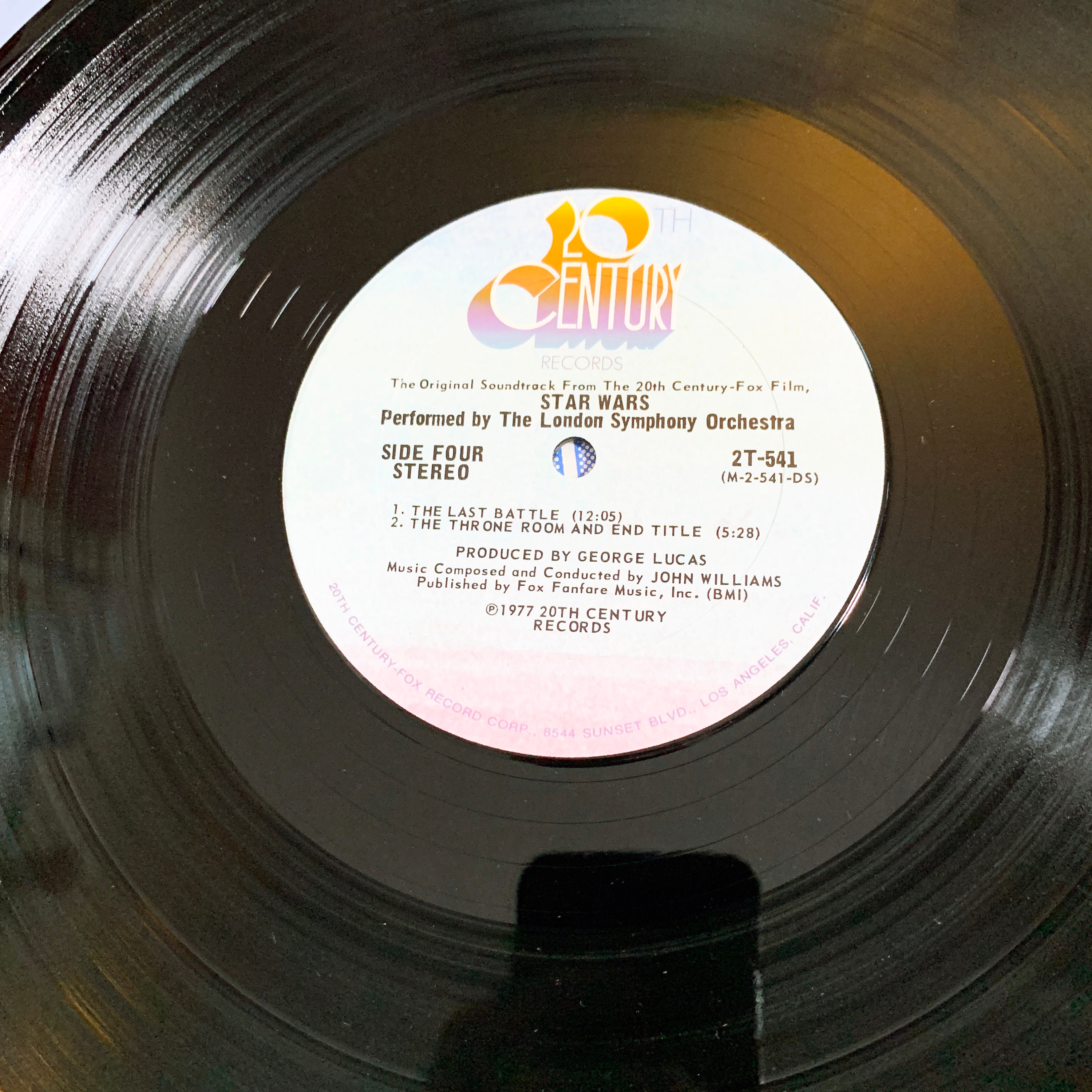 Vintage Original Star Wars Motion Picture Soundtrack Double