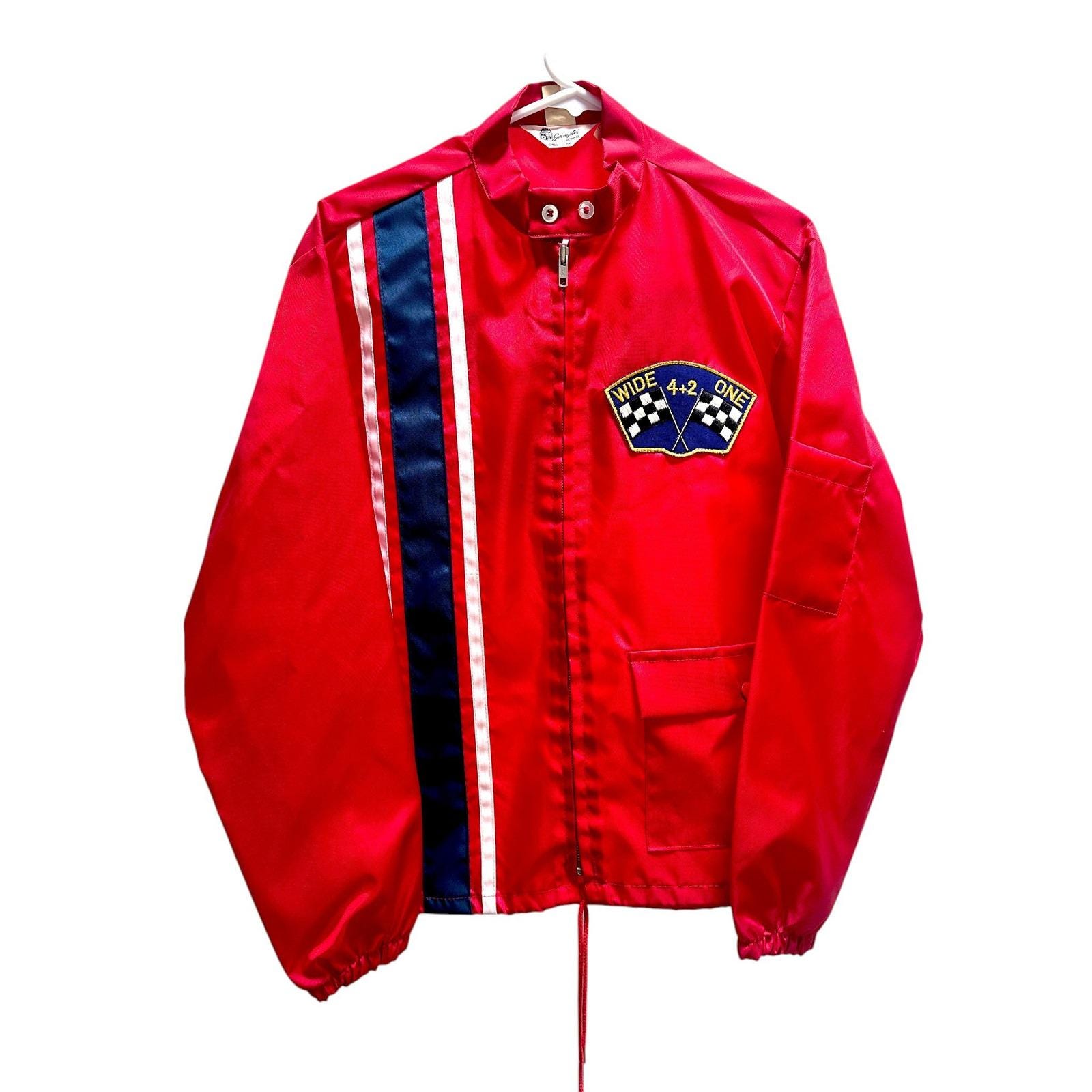 Vintage Western Auto Racing Jacket Red Satin 70s 60s USA - Etsy