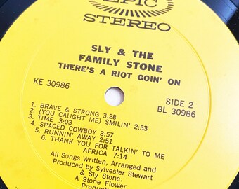 Vintage Sly and the Family Stone There's A Riot Goin' on Original