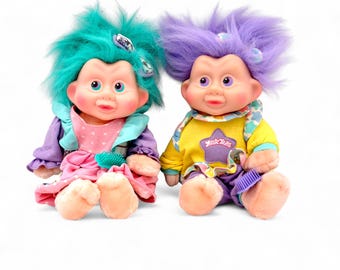 Vintage Applause Magic Troll Babies Lot of 2 - Etsy