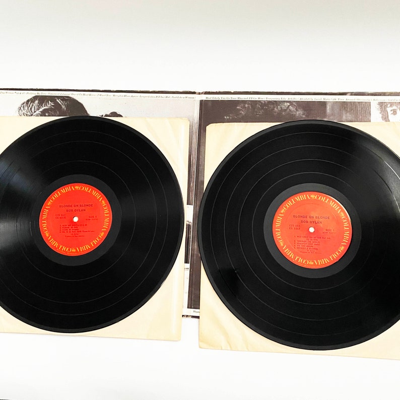 Vintage 1966 Bob Dylan Blonde on Blonde Vinyl LP Record Double - Etsy