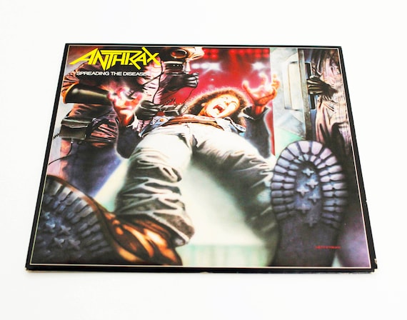 Vintage Anthrax Spreading the Disease LP Record Vinyl Album 1984