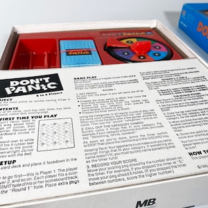 Vintage Dont Panic Board Game by Milton Bradley 100% Complete 1990