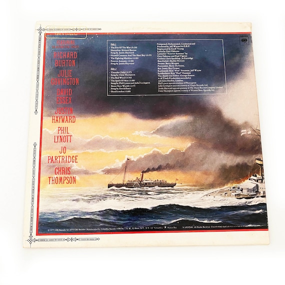 Vintage Jeff Wayne's War of the Worlds Vinyl Record, 1978 Special