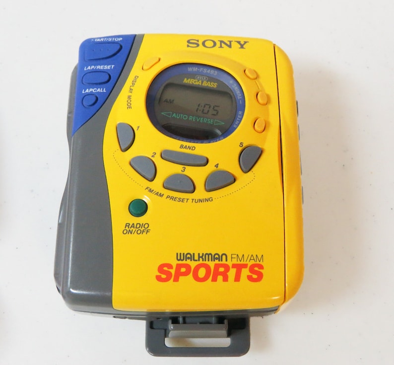 Vintage Sony Walkman Sports WMFS493 Cassette AM/FM Mega Bass Etsy