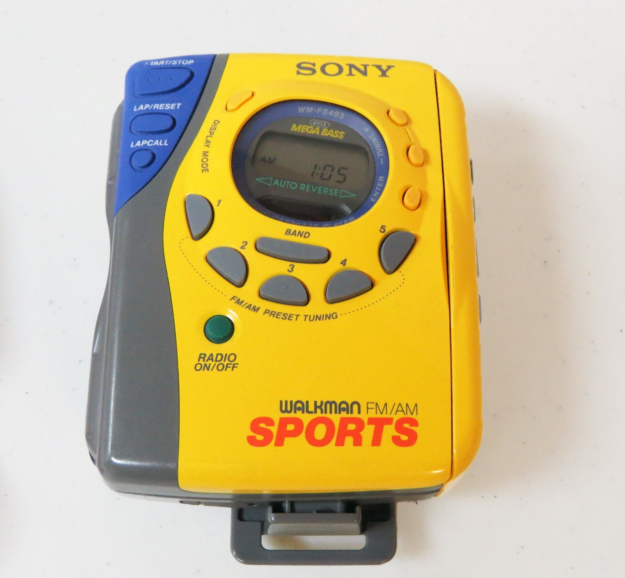 original sony walkman yellow