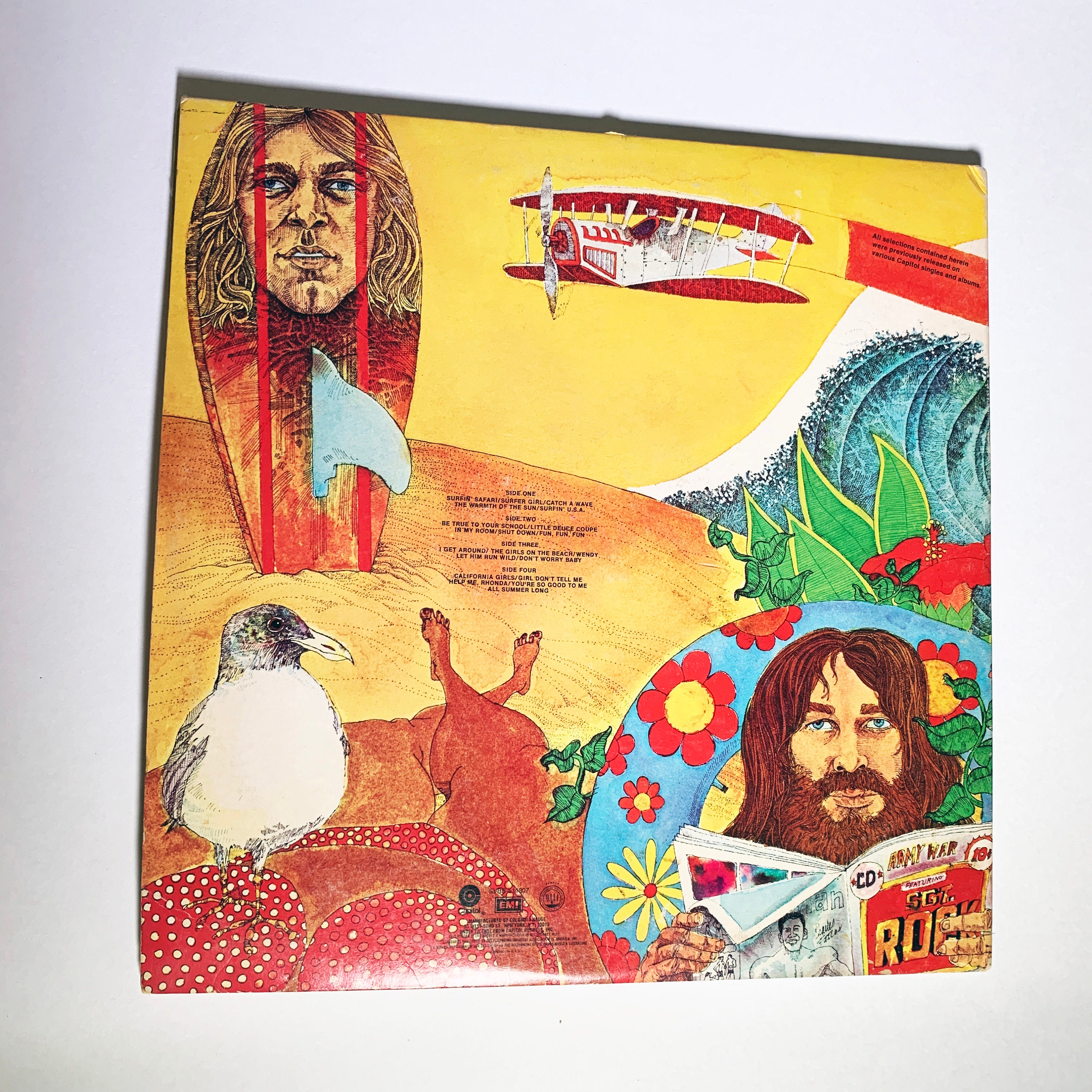 Vintage the Beach Boys Endless Summer LP Vinyl Album Record 12