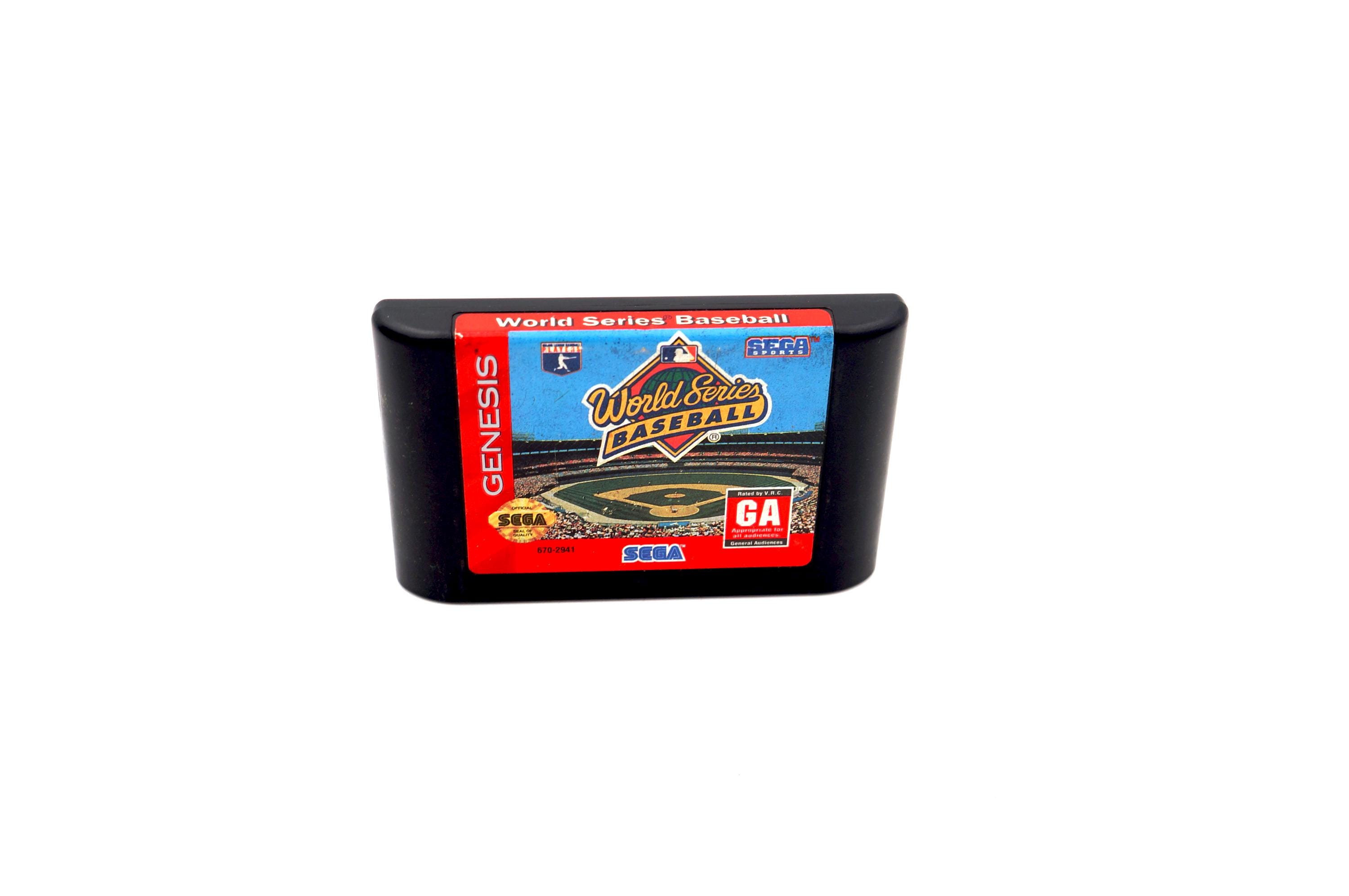 Vintage 1994 Sega Genesis World Series Baseball Video Game 90s