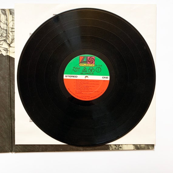 Vintage Led Zeppelin IV LP Record Album Vinyl No Barcode 1971 70s Vinyl  1970s Classic Rock Stairway to Heaven 7208 -  España
