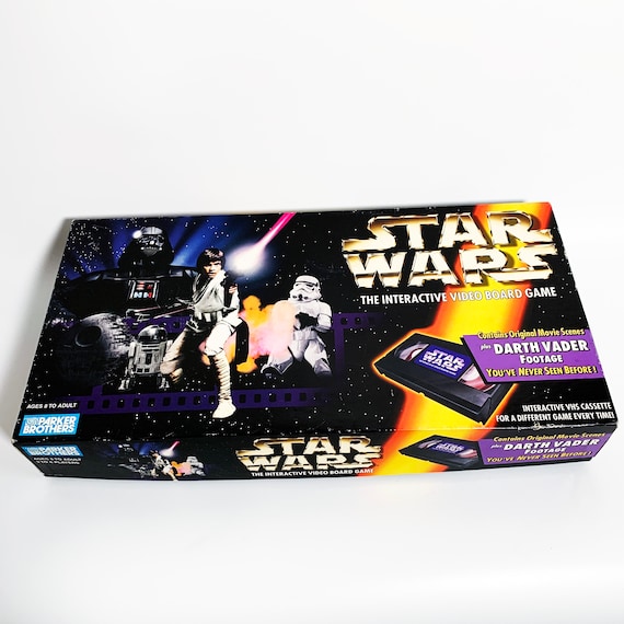 Vintage Star Wars the Interactive Video Board Game VHS Board Game
