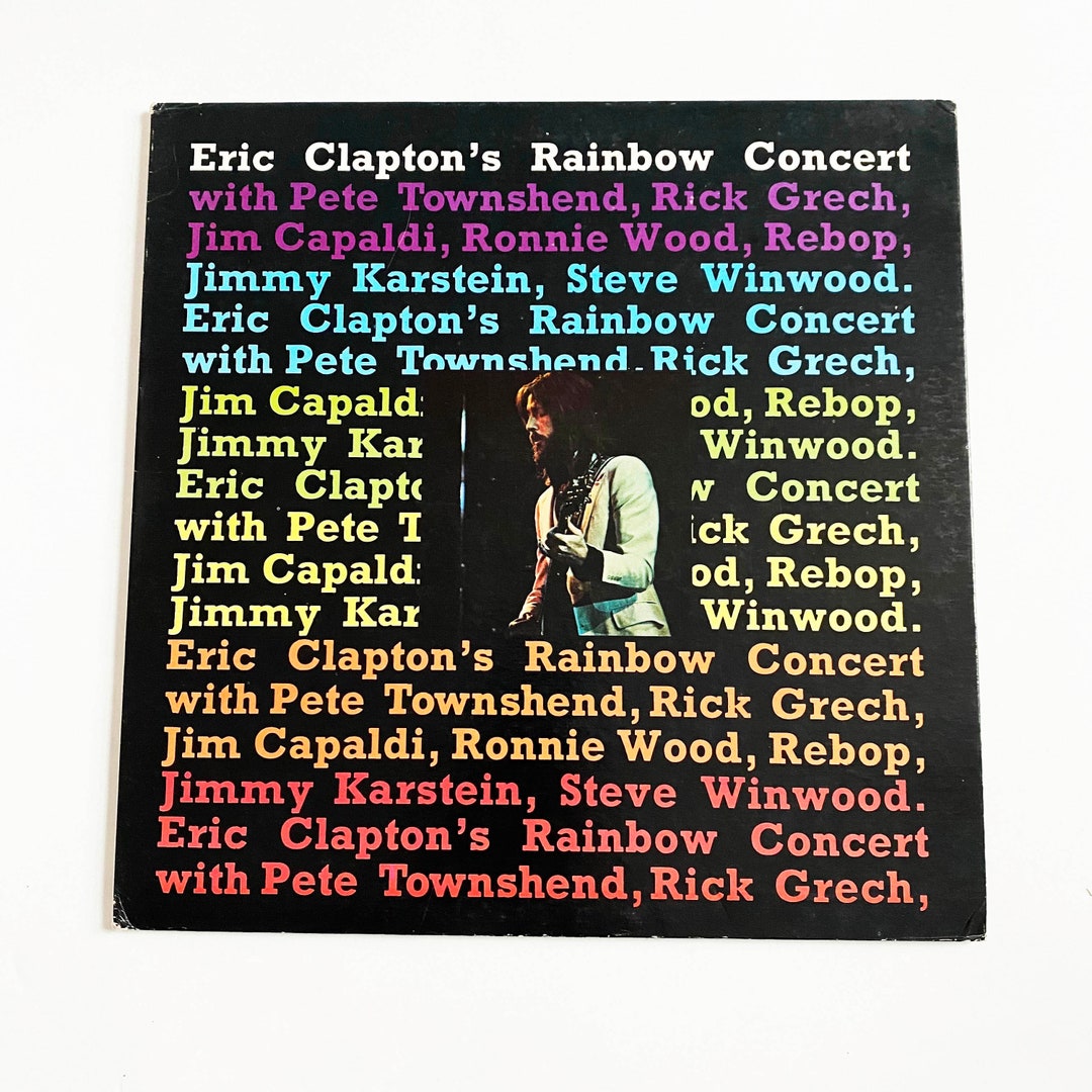 Vintage Original Eric Clapton Rainbow Concert Record Album Vinyl