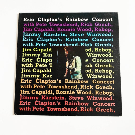 Vintage Original Eric Clapton Rainbow Concert Record Album Vinyl