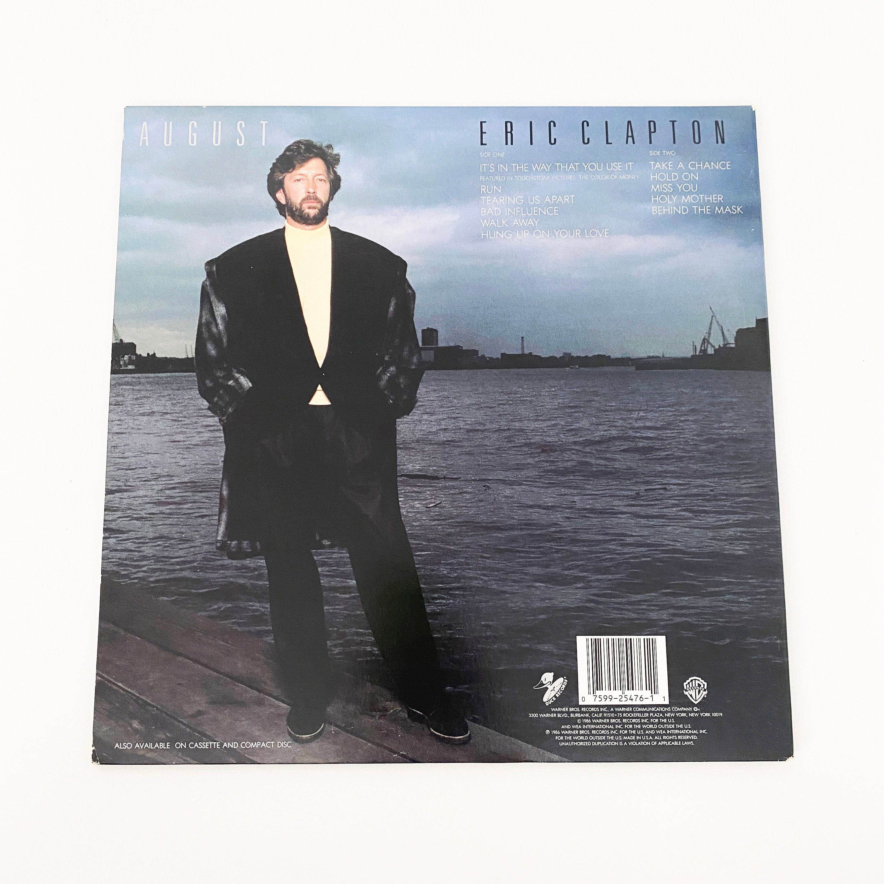 Vintage Original Eric Clapton August Record Album Vinyl 12