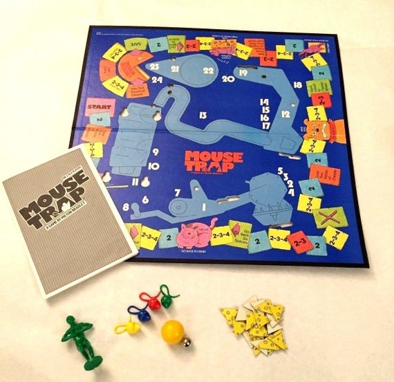 Vintage 1986 Mouse Trap Game by Milton Bradley Complete and
