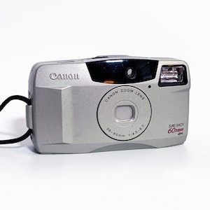Vintage Canon Sureshot 60 Zoom 38-765mm Tested Works Sure Shot 35mm Film Camera 38-60mm lens Snappy