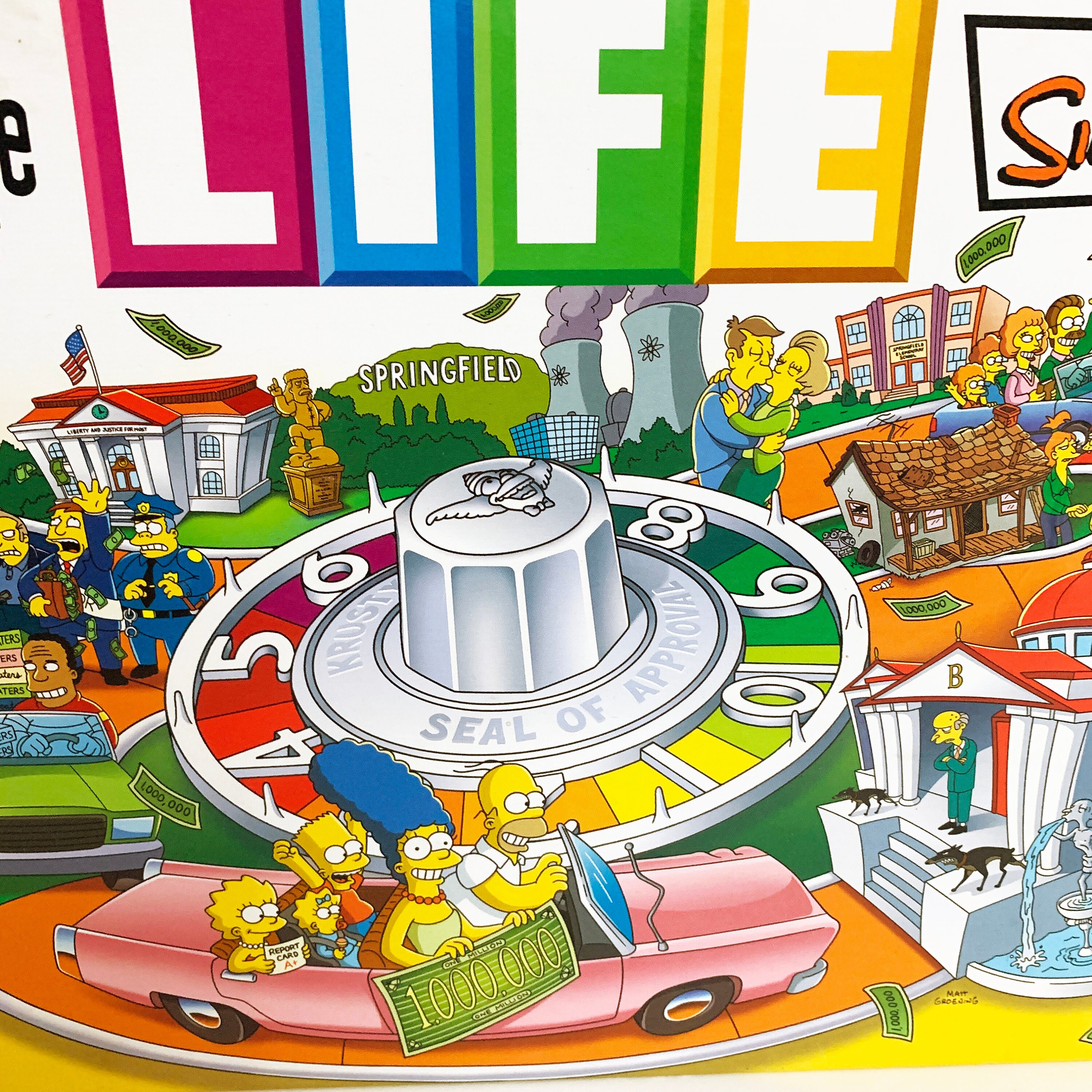 The Simpsons Game of Life Board Game Homer Bart 100% Complete in