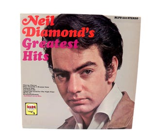 Álbum de vinilo vintage de los grandes éxitos de Neil Diamond de 1968, LP de 12 pulgadas, años 60