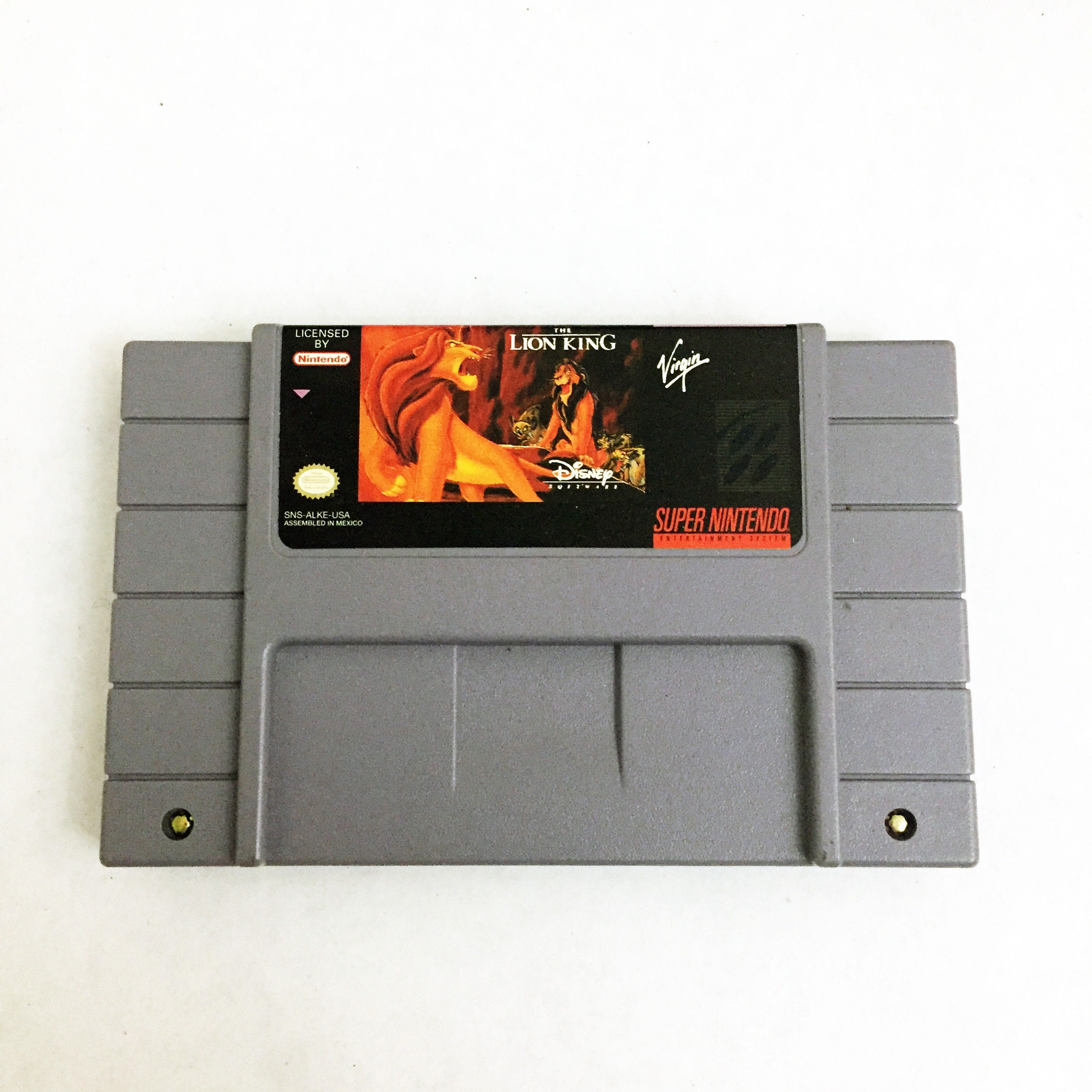 Vintage SNES Lion King Super Nintendo Video Game Tested Excellent
