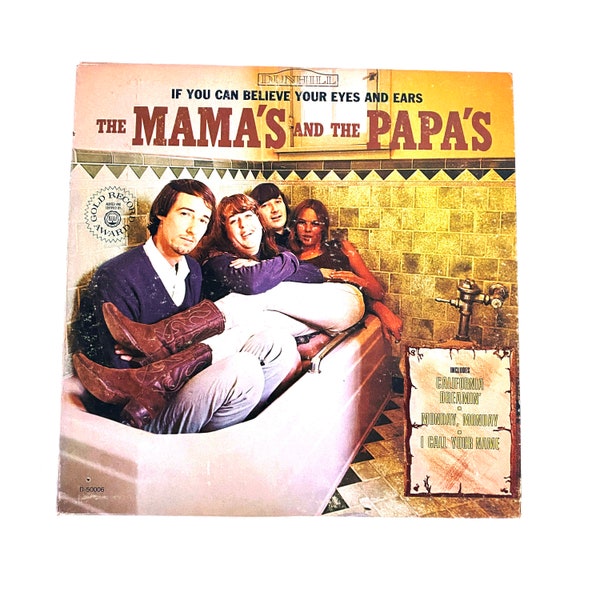 Vintage 1966 The Mamas & The Papas If You Can Believe Your Eyes and Ears LP Record Vinyl 12" Album 1960s California Dreamin 60s Pop