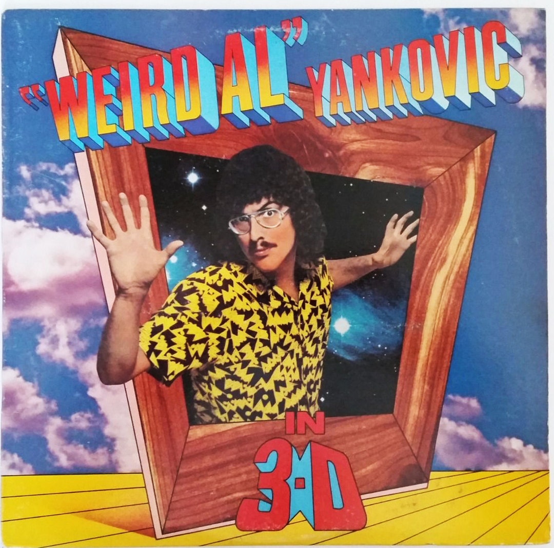 THE RARE OLD RECORDS 珍品レコード Vintage Weird Al in 3D LP Record Vinyl 1984 1980s 80s Eat It Album