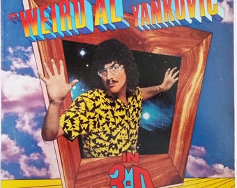 Vintage Weird Al Yankovic "In 3D" LP Vinyl Record - 1984 Album