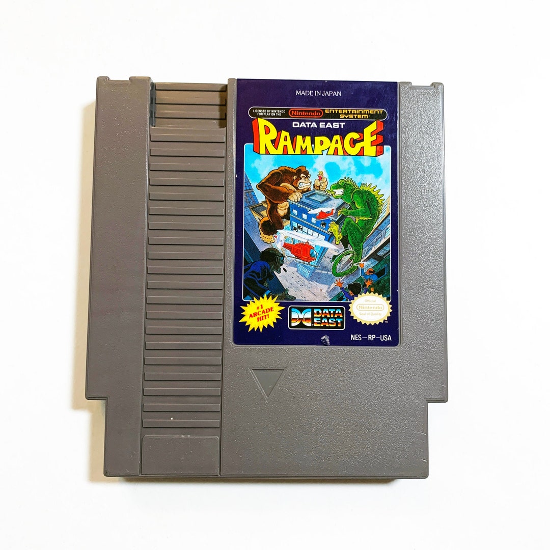 Vintage Nintendo NES Rampage Video Game Original 1988 Comic Book