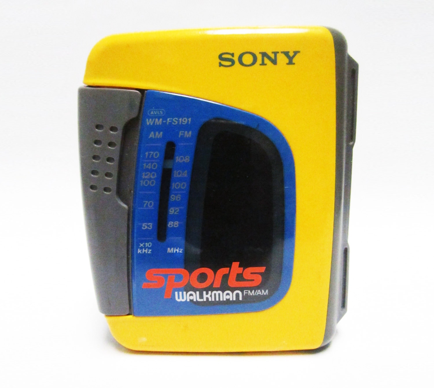 vintage sony sports walkman wm fs191 cassette tape player etsy