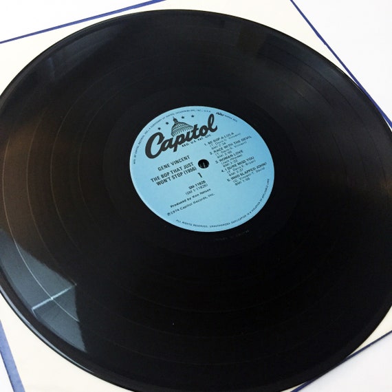 Vintage Gene Vincent and His Blue Caps the Bop That Just Won't
