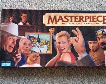 Vintage Masterpiece Art Auction Board Game Tested Complete 1996