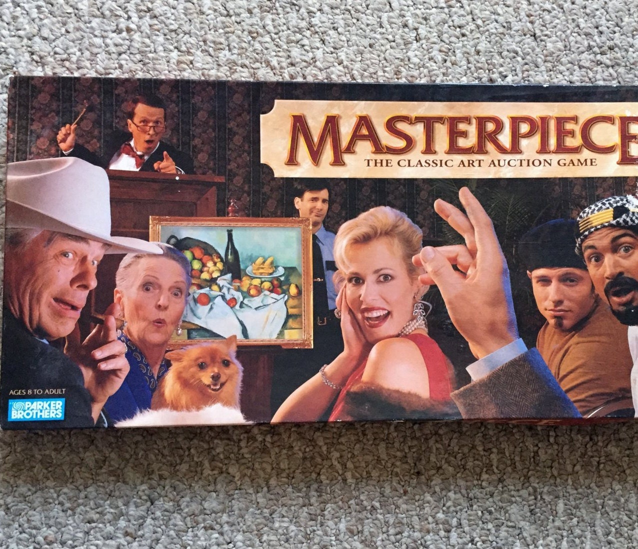 Vintage Masterpiece Art Auction Board Game Tested Complete 1996