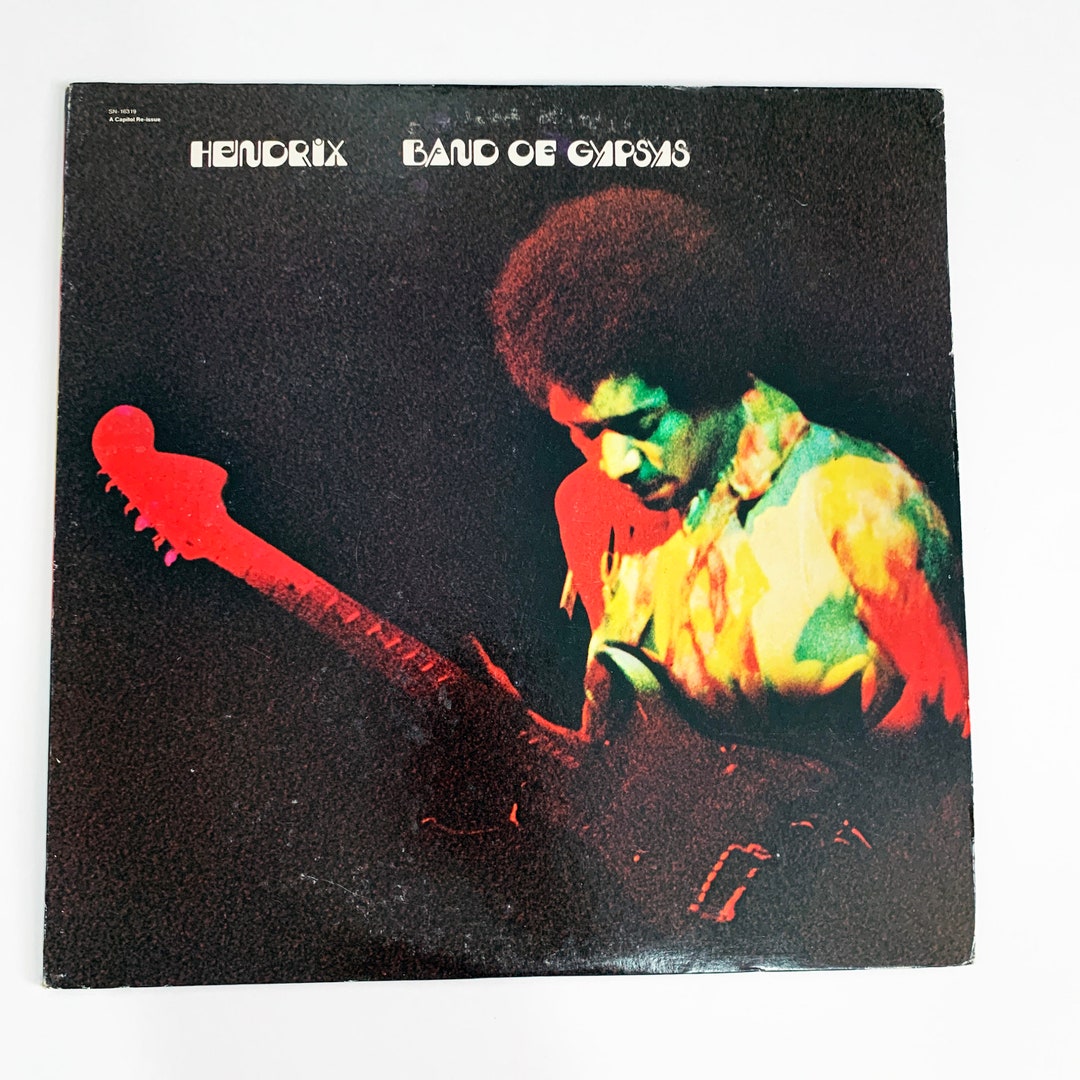 Vintage Jimi Hendrix Band of Gypsys Album Collection 12 LP Record Vinyl Album 60s Vinyl 1960s