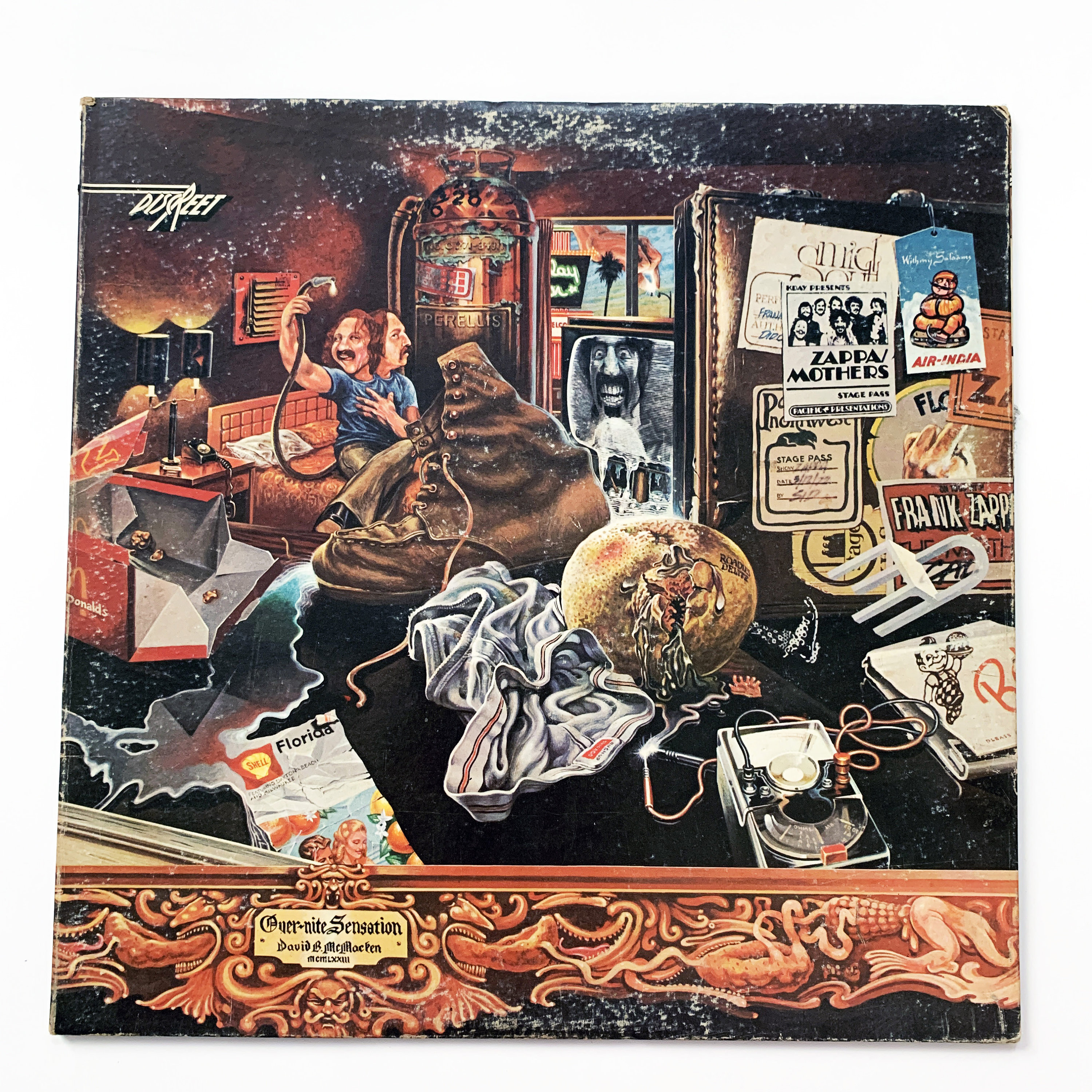 Vintage Frank Zappa Over Nite Sensation LP Record Album